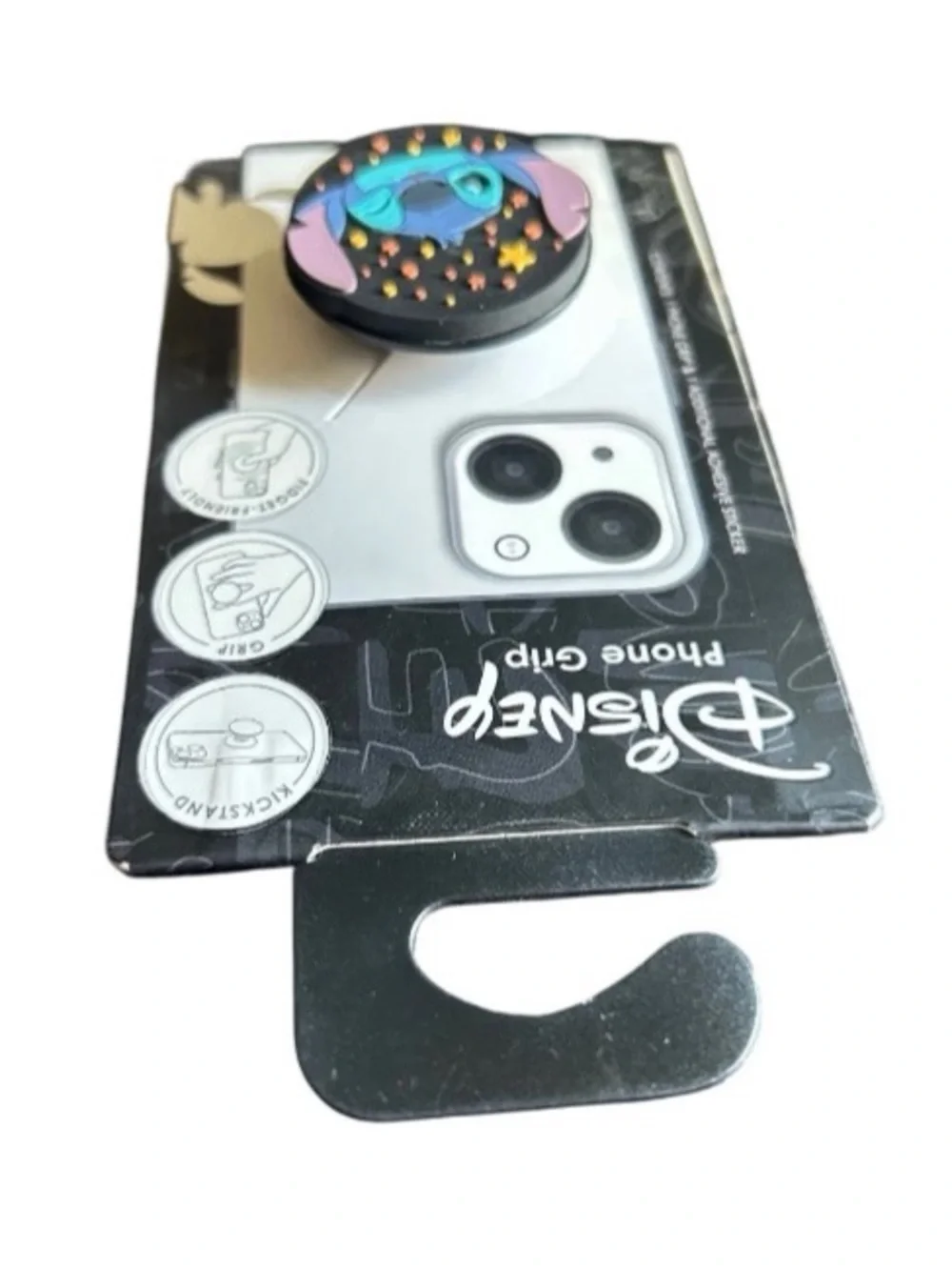 Disney Phone Grip Spin Pop Adjustable Phone Holder Stitch Winking Space Stars